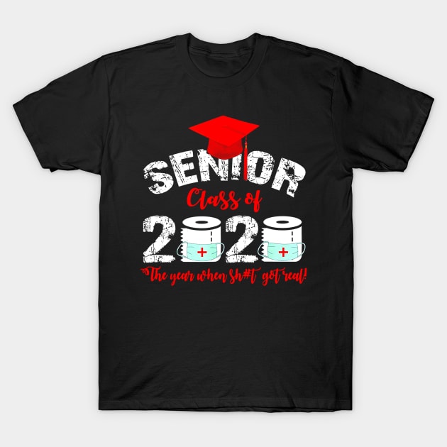 Senior Class Of 2020 Quarantine Toilet Paper Graduation T-Shirt by dannetee